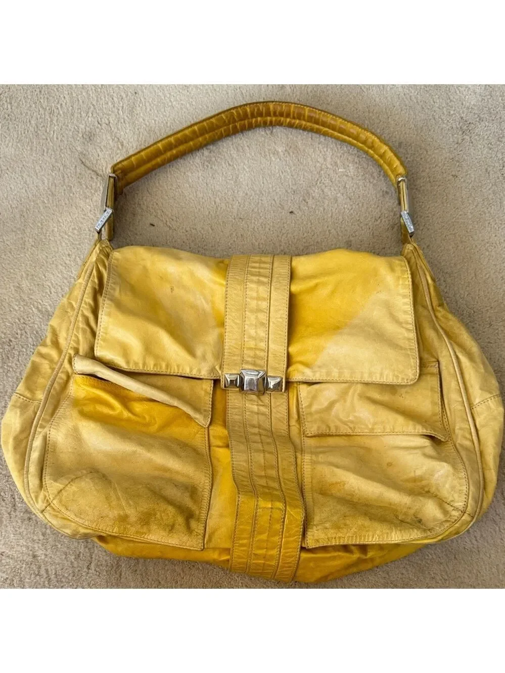 Vintage Tylie Malibu Yellow Shoulder Bag